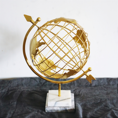 Nordic Vintage Art Handmade Iron Earth Instrument Home Decoration Living Room Office Decoration Birthday Gift Decorations