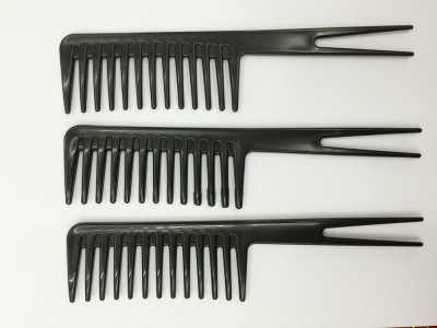 Foreign Trade Domestic Hair Dye Comb Black Plastic Large Tooth Comb Thickened Plastic Hairbrush Hair Dye Big Comb