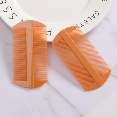 Factory Double-Edged Fine-Toothed Comb Plastic Double-Sided Small Comb Small Gifts Lice Comb 1 Yuan Shop Wholesale Dense Gear Comb