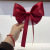 Star Headdress With Same Kind Net Red Black Long Tail Big Bow Head Clip Temperament Barrettes Factory Direct Sales