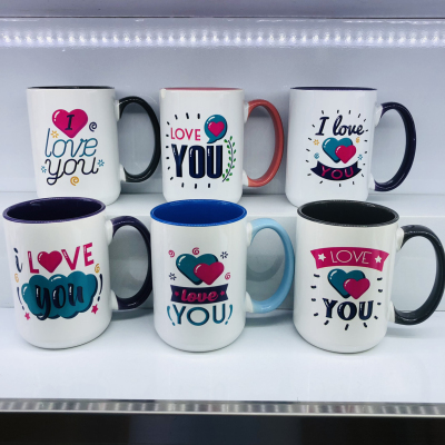 Lv938 Valentine's Day Limited 13 Oz Ceramic Mug Creative Valentine's Day Gift Cup Life Department Store2023