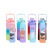 Cross-Border Set Plastic Cup Large Capacity 2000ml Water Cup Outdoor Sports Gradient Water Bottle 900ml Straight Drink Cup