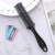 Plastic Hairbrush Hairdressing Knife Thin Comb Thin Broken Hair Double-Sided Hair Cutting Comb with Double Blades + Packaging