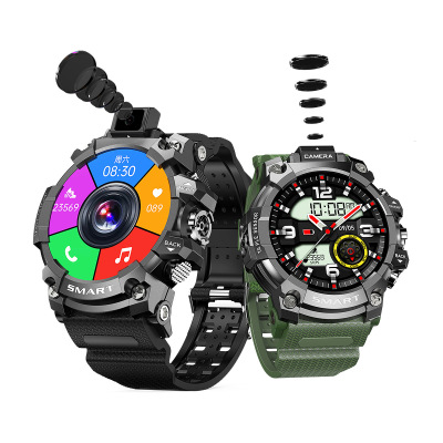 round Screen Flip Camera Android Game All Netcom Q999 Student's Watch 4G Telecom Phone Call Smart Watch