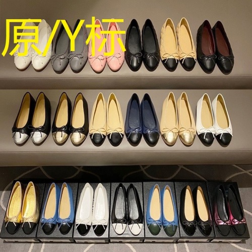 2022 New Flat Shoes Low-Cut French Style Sheepskin Leather Shoes Women‘s Soft Genuine Leather Chanel Style Shoes Women‘s Shoes Low Heel Soft Leather Women