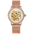 Caro TIFF Women's Watch with Rhinestones Trendy Fashion Mechanical Watch Women's Automatic Hollow Watch Stainless Steel Waterproof Luminous