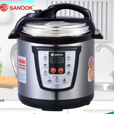 Sanook Electric Pressure Cooker 6L Liter Intelligent Household Rice Cooker Pressure Cooker Electric Ceramic Stove Induction Cooker Rice Cooker