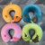 Foreign Trade New Popular Memory Foam U-Shaped Pillow Cartoon Neck Pillow Plush Toy Fruit Travel Pillow Eye Mask Neck Pillow