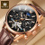 One Piece Dropshipping Olevs Brand Watch Wholesale Multifunctional Hollow Mechanical Watch Leather Watch Strap Men's Watch Men's Watch