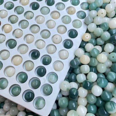 Wholesale Multi-Color Bodhi Root Scattered Beads Floating Flowers Emperor Green Bodhi Root Scattered Beads Old Barrel-Shaped Weathered Bodhi Buddha Beads Hand