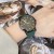 TT New Korean Style Large Dial round Leather Watch Strap Calendar Neutral Women's Watch Fashion Watch Female Temperament Ins