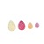 Water Drop Flat Bottom Resin Drill Ore Surface Gem Resin Drill Perforated Hand Sewing Resin Drill Stick-on Crystals Accessory