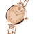 Jinmiou One Piece Dropshipping Watch Rhinestone Bracelet Women's Watch Fashion Women's Quartz Watch Diamond-Embedded Simple Watch 6133