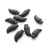 Black Agate Horn-Shaped Gem Agate Gem Crafts Rough Stone Polished Yoga Stone Ornaments in Stock Direct Supply