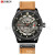 Curren 8301 Men 'S Leather Belt Watch Waterproof Personalized Leather Watch Fashion Quartz Watch Calendar