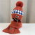 Winter Children's Hat Scarf Set Men's and Women's Thick Fleece Wool Knitted Warm Ear Protection New Two-Piece Suit Cap