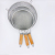 Stainless steel twill oil grid fried small hole with wooden handle spoon strainer wide edge strainer spoon strainer