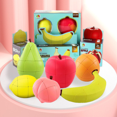 [Panxin Fruit Rubik's Cube Series] Banana Lemon Peach Pear Orange Special-Shaped Third-Order Third-Order Children Little Kids Rubik's Cube