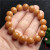 Weathering White Jade Bodhi Root Bracelet Men and Women Single Circle round Beads Rosary Jingang Pipal Tree Seed Baby Buddha Handheld Prayer Beads