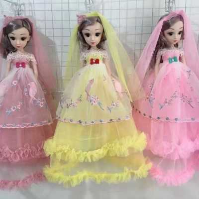 New Machine Edge Barbie Doll 50cm Hollow Music Doll Keychain Pendant Embroidery an Embroidered Skirt Doll