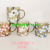 14 Oz Gold Flower Ceramic Cup, Milk Cup, Gold Cup