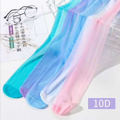 Sexy Stockings Anti-Snagging Temptation Pantyhose Thin Candy Color Stockings Women's Transparent Candy Color Stockings