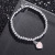 S925 Sterling Silver Animal Year Enamel Epoxy Red Love Heart Bracelet Heart-Shaped Blue Pink Buddha Beads Hand Bracelet