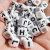 6mm Capital Square English Letter Beaded Diy Bracelet Necklace Children Intelligence Game Loose Beads Accessories Material