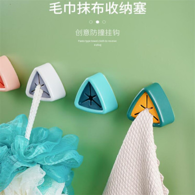 Creative Storage Towel Plug Bathroom Punch-Free Rag Plug Wall Hanging Towel Rack Kitchen Bathroom Rag Face Cloth