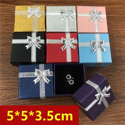 Factory in Stock Wholesale Pearl Embossed Lenny Pattern Ring Box Tiandigai Ornament Paper Box Stud Earrings Packaging