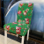 Christmas Chair Cover, Half Elastic Chair Cover Family Printing Chair Cover Universal Chair Cover
