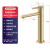 Foreign Trade Factory Wholesale Brass Nordic Simple Heighten and Lengthen Bathroom Table Basin Brushed Gold Faucet