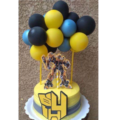 New Internet Celebrity 5-Inch Latex Balloon Cake Plug-in Decoration Birthday Party Dessert Bar Baking Decoration Cross-Border