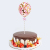 Internet Celebrity Ins5 Inch Paper Scrap Sequins Transparent Balloon Plug-in Birthday Party Dessert Bar Cake Inserting Card Pack