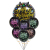 Birthday Gathering Party Opening Balloon Chinese Valentine's Day Decoration Black Transparent Fluorescent Printing Activity Layout Balloon