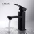 Table Basin Drop-in Sink Faucet Bathroom Cabinet Balcony Basin Faucet Alloy Black Faucet Hot and Cold Water Faucet