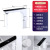 Factory Direct Sales Cross-Border Black Hot and Cold 7-Word Square Smart Number Display Faucet