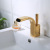 Golden Waterfall Faucet Northern European Style Copper Basin Faucet Bathroom Washbasin Wash Basin Faucet
