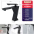 Factory Direct Sales Generation Cross-Border Foreign Trade Manufacturer Square Personality Special-Shaped Black Hot and Cold Faucet