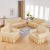 [Striped Bubble Lattice Sofa Cover] Two-Color Monochrome Pineapple Lattice Bubble Sofa Slipcover Customizable with Hem