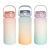 Sports Bottle Clear Water Cup Plastic Wholesale Cup Plastic Water Cup Gradient Color Plastic Cup Wholesale Stall