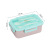 Customized Plastic Lunch Box Processable Printing Logo Microwave Oven Double Deck Compartment Student Adult Square Lunch Box