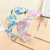 Summer New Vacation Style Printed Headband Girl's Fashionable Color Cloth Hairpin Vintage Pearl Wide-Brim Hair Accessories
