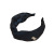 Korean Style High-Grade Letter Alloy Crossed Headband Simple Wide Twisted Hairpin Girl Voile Cloth Hair Accessories