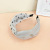 Korean Style High-Grade Letter Alloy Crossed Headband Simple Wide Twisted Hairpin Girl Voile Cloth Hair Accessories