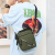   Practical Handbag Shoulder Solid Color Wear-Resistant Men's Bag Comfort and Casual Soft Nylon Fabric Messenger Bag