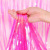 1*2 Colorful Candy Color Transparent Tinsel Curtain Tinsel Curtain Tassel Background Wall Decoration Birthday Party Wedding Room Supplies
