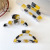 New Yellow Black and White Three Colors Barrettes High Sense Back Head Hair Grip Large Hairpin Shark Clip Hairware