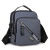   Practical Handbag Shoulder Solid Color Wear-Resistant Men's Bag Comfort and Casual Soft Nylon Fabric Messenger Bag