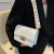 Simple Bag Women's Bag Wide Shoulder Strap Small Square Bag Fashion All-Match Diamond Crossbody Bag